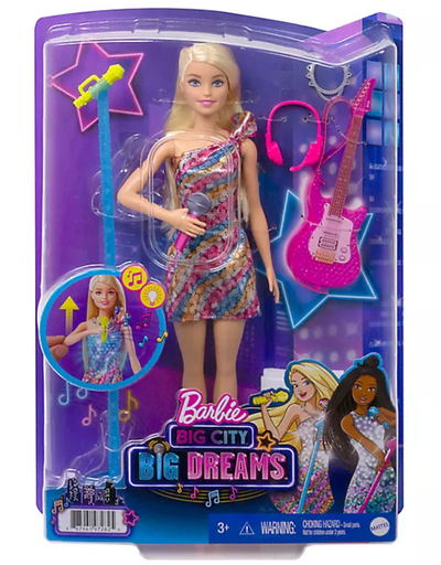 Barbie Big City Big Dreams Singing Barbie Malibu Roberts Doll 11.5" Blonde New