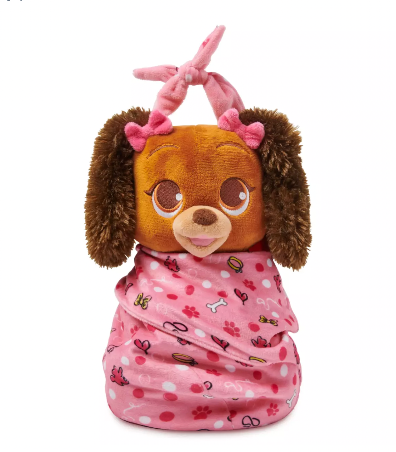 Disney Parks Minnie's Dog Fifi in a Blanket Pouch Plush New with Tags