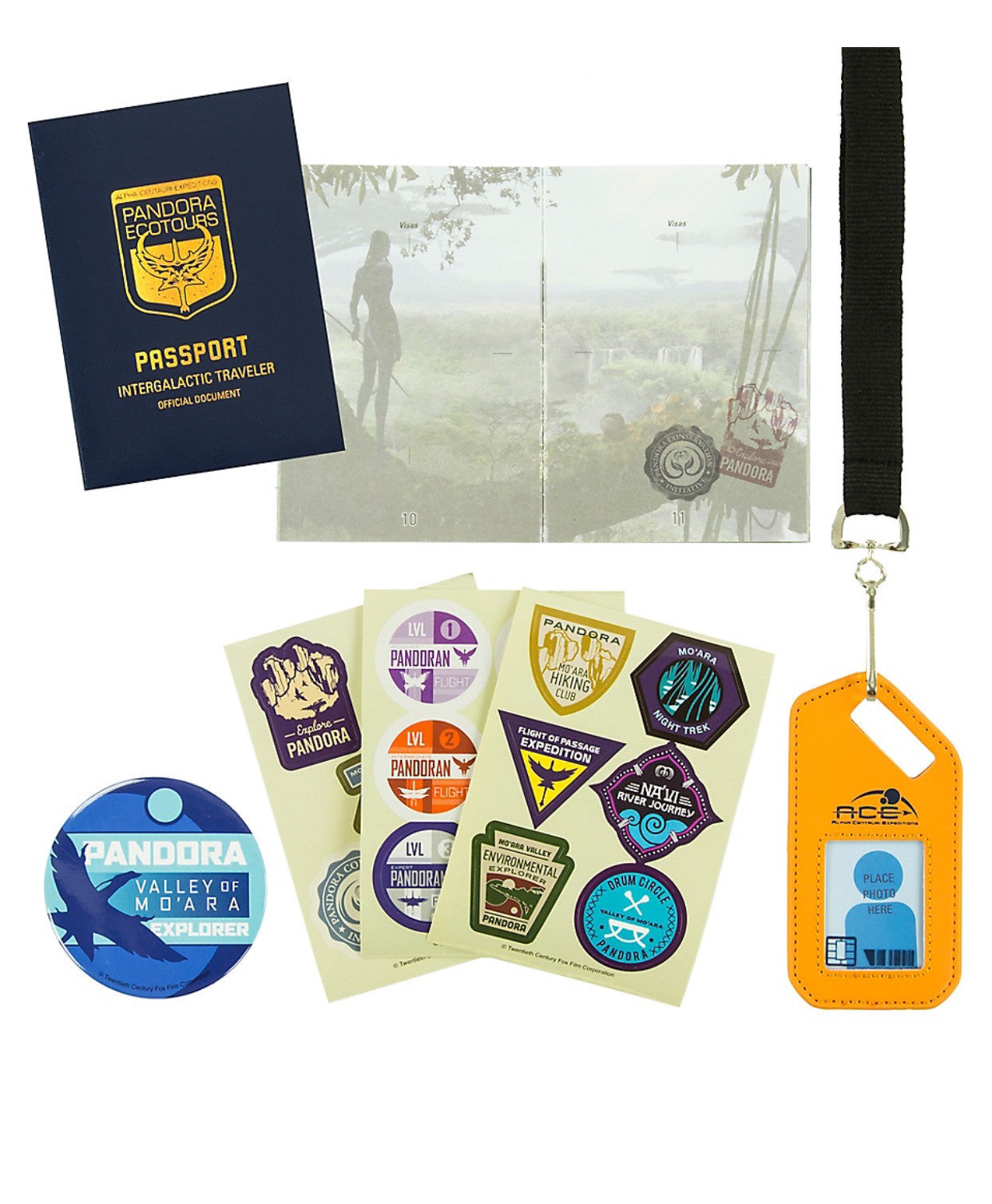 Disney Pandora the World of Avatar Intergalactic Passport Kit New with Tags