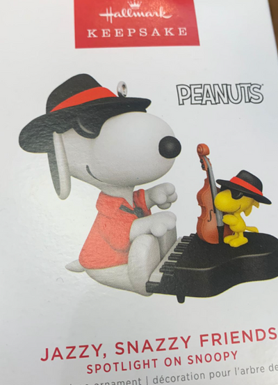 Hallmark 2022 Peanuts Snoopy Jazzy Snazzy Friend Christmas Ornament New With Box