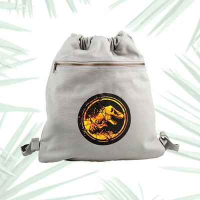 Universal Studios Jurassic World Cotton Drawstring Backpack New with Tags