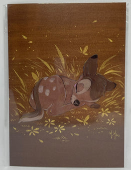 Disney Parks Bambi by Martin Hsu Postcard Wonderground Gallery New