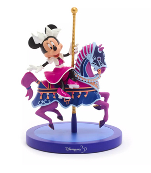 Disney 30th Disneyland Paris Minnie on Le Carrousel de Lancelot Figurine New