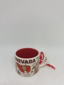 Starbucks Coffee Been There Nevada Ceramic Ornament Espresso Mug New Box