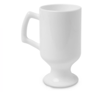 Disney Mickey Classic Pose White Glass Pedestal 10oz Mug New