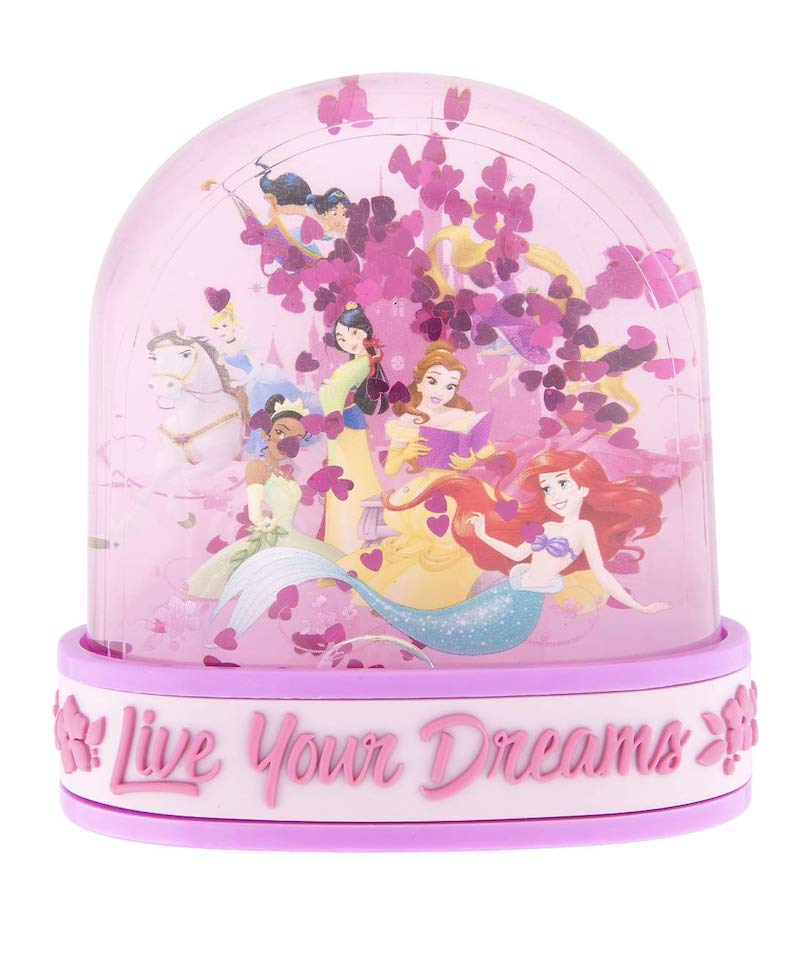Disney Parks Princess Live Your Dreams Plastic Snow Globe Water Dome New