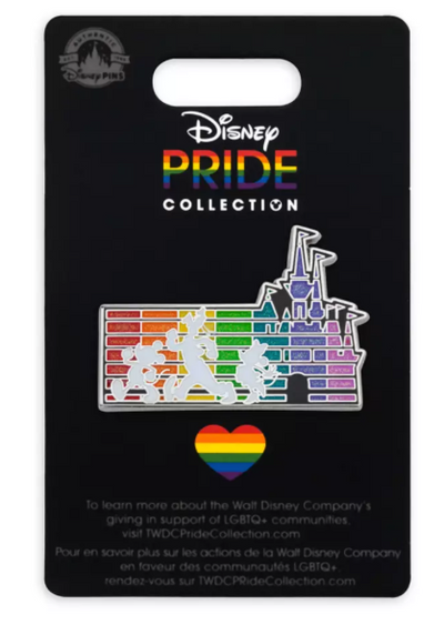 Disney Parks Mickey Friend Fantasyland Castle Pride Collection Pin New With Card