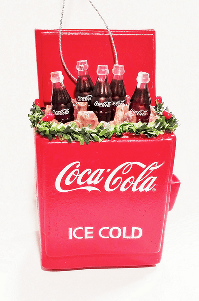 Authentic Coca Cola Coke Cooler Christmas Ornament New with Tags