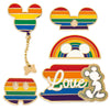 Disney Parks Rainbow Collection Mickey Mouse 2020 Love Pin Set Limited New