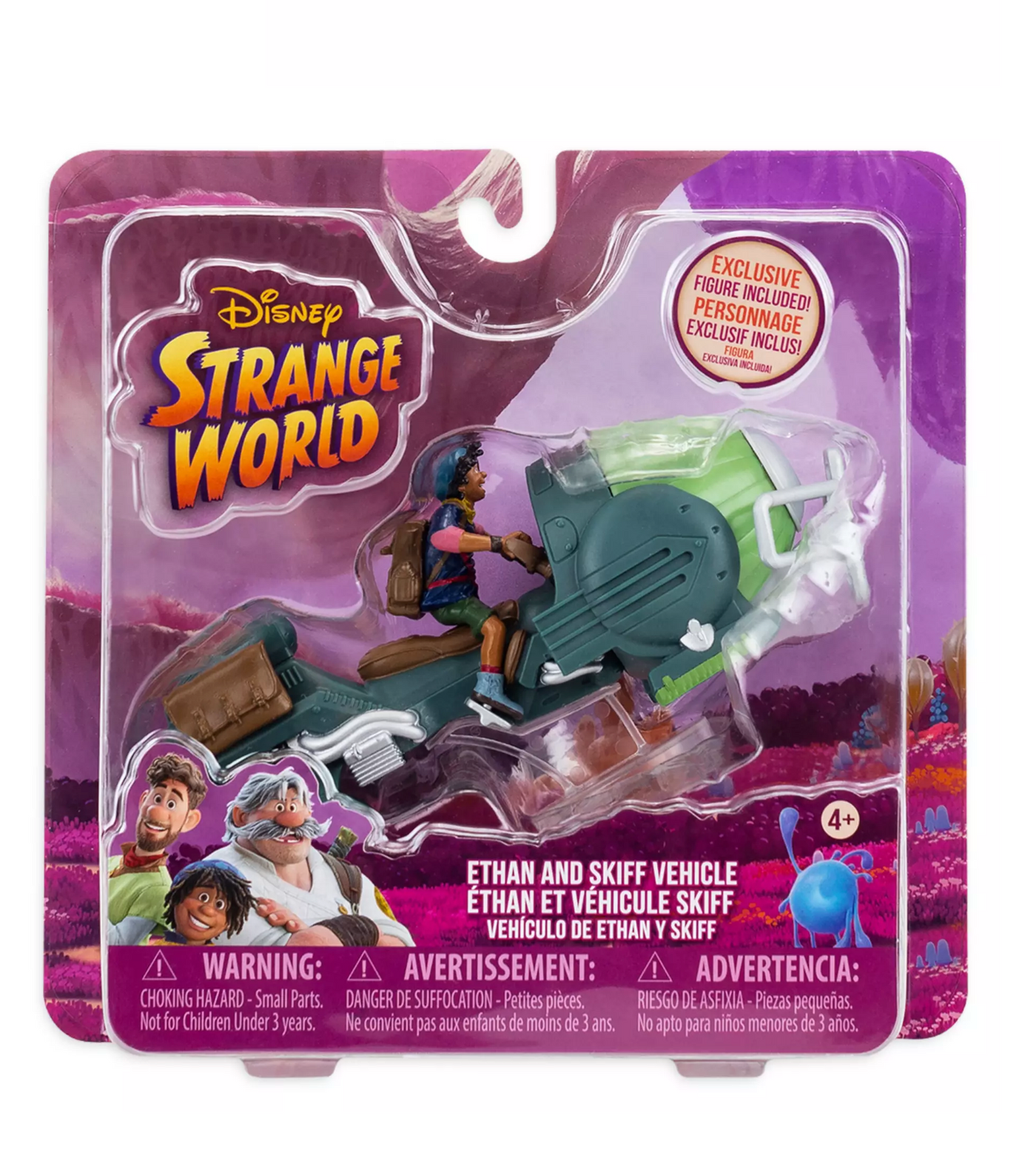 Disney Strange World Ethan and Skiff Vehicle Play Set New with Box