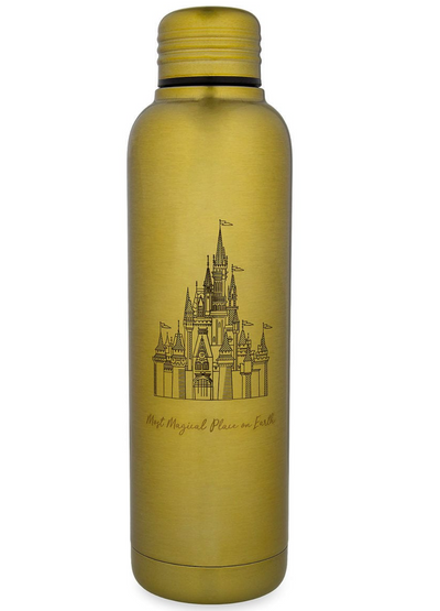 Disney Parks Cinderella Castle Most Magical Place on Earth Water Bottle New