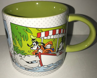Disney Parks Mickey Donald Goofy At The Park Pop Art Ceramic Coffee Tea Mug New
