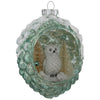 Robert Stanley Owl Pinecone Glass Christmas Ornament New with Tag