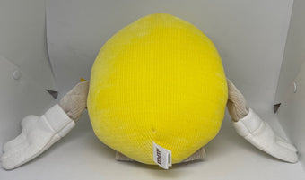 M&M's World Yellow Character Big Face Plush New with Tags