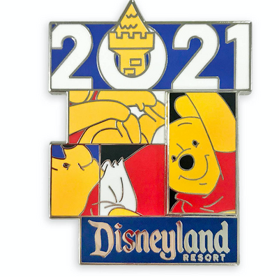 Disney Parks Disneyland 2021 Winnie the Pooh Pin New with Card