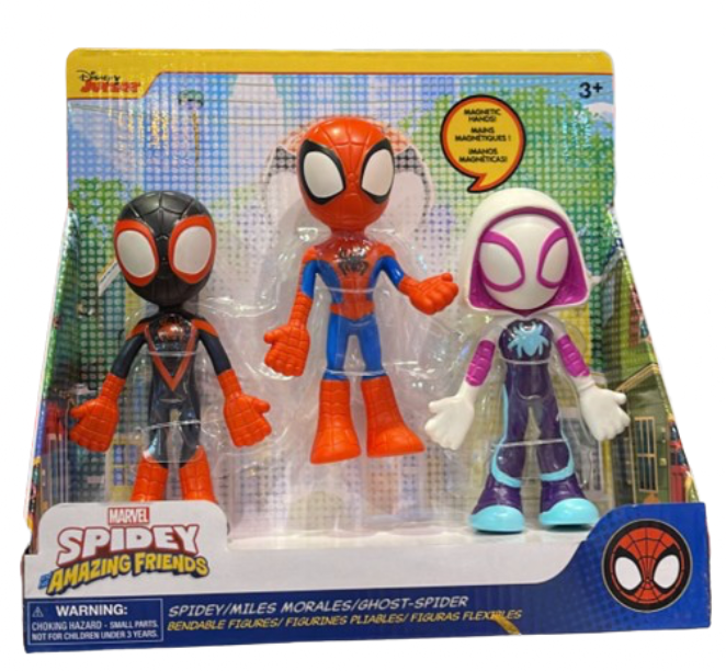 Disney Parks Marvel Spidey Amazing Friends Bendable Figures New With Box