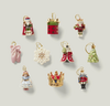 Lenox The Nutcracker Christmas Ceramic Ornament set of 10pcs New with Box