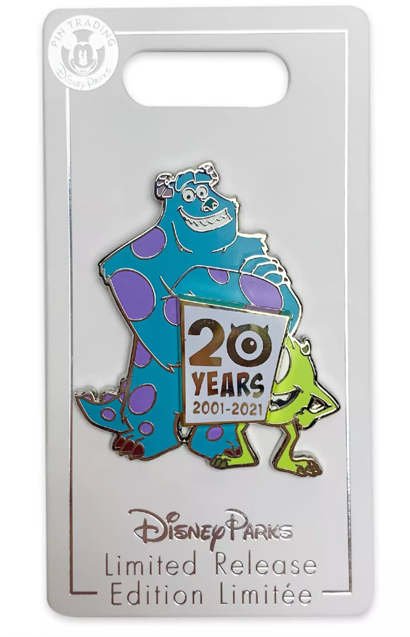 Disney Monsters Inc 20th Anniversary Pin Limited Release New