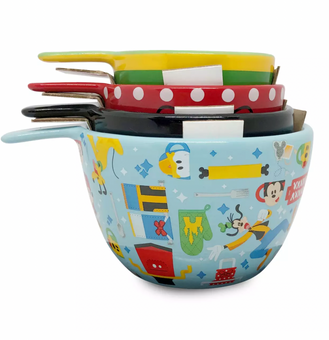 Disney Mousewares Mickey and Friends Ceramic Measuring Cup Set New