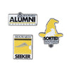 Universal Studios Harry Potter Hufflepuff Alumni Pin Set New with Card