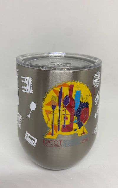 Disney Food and Wine 2021 Corkcicle Stainless Steel Stemless Wine Tumbler New