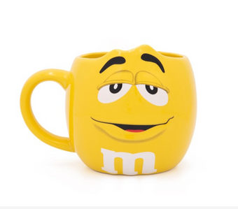 M&M's World Yellow Character Figural Coffee Mug New