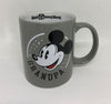 Disney Parks WDW Mickey Grandpa Grey Ceramic Coffee Mug New