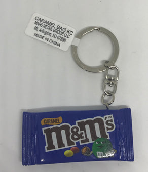M&M's World Caramel Candy Bag Keychain New with Tag