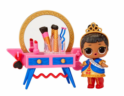 LOL Surprise Beauty Booth Playset with Her Majesty Collectible Doll 8 Surprises