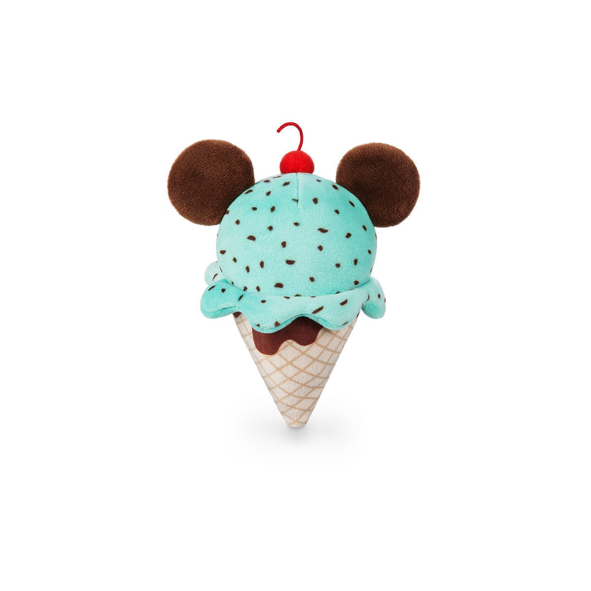 Disney Parks Mickey Mouse Ice Cream Cone Wishables Plush Micro New with Tags