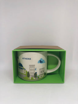 Starbucks You Are Here Athens Greece Ceramic Coffee Mug New with Box