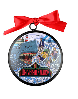 Universal Studios Retro Jaws Ceramic Christmas Ornament New with Tag