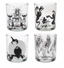 Disney Halloween Mickey The Skeleton Dance Short Glasses Set New with Box