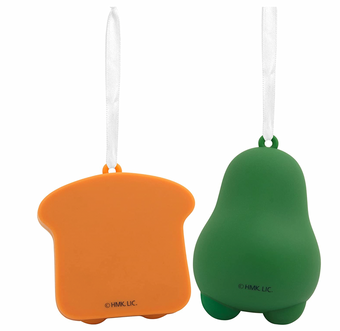 Hallmark 2022 Better Together Avocado and Toast Magnetic Christmas Ornaments