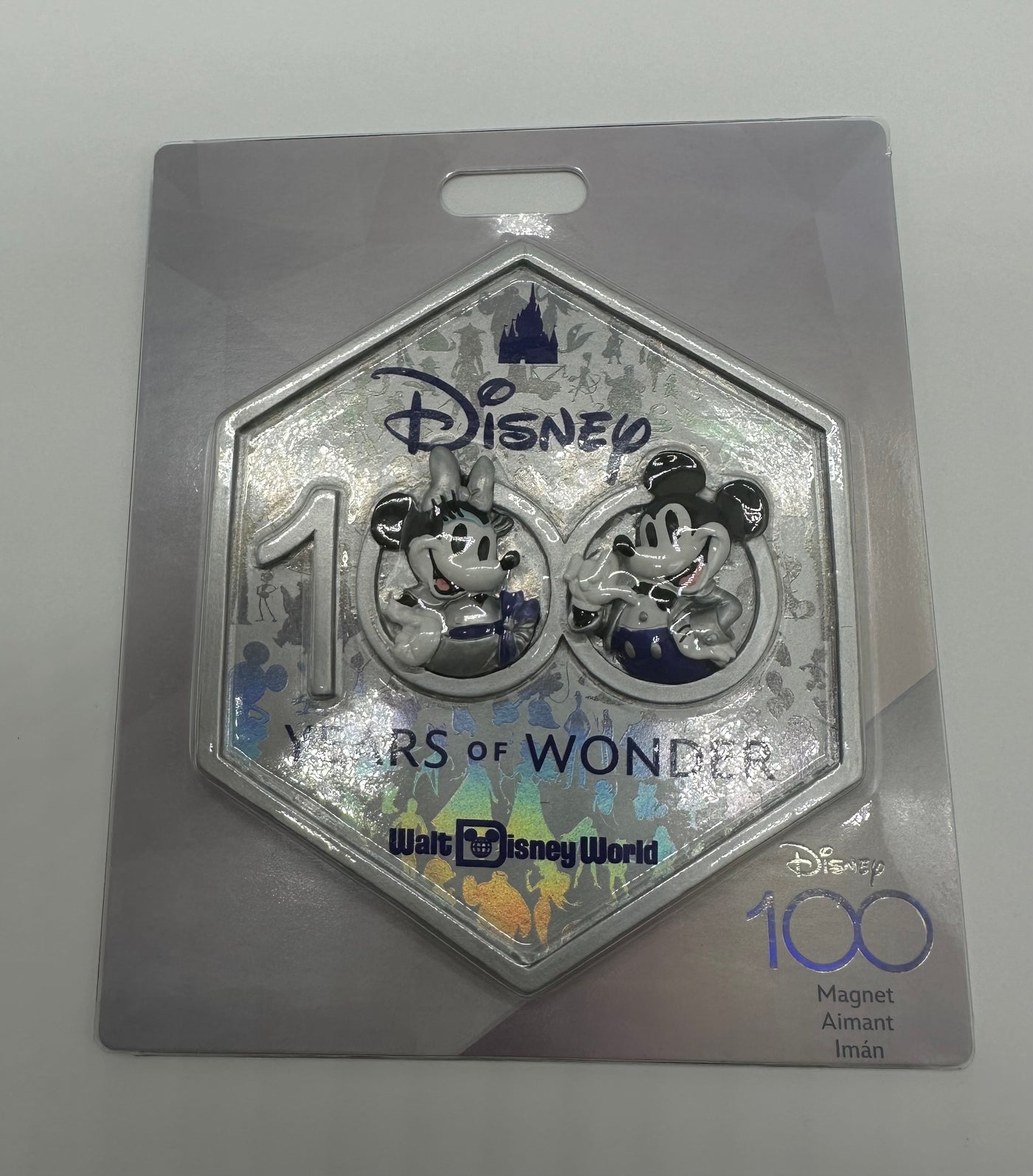 Disney Walt Disney World 100 Years of Wonder Mickey and Minnie Magnet New