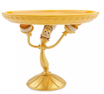 Disney Beauty and the Beast Lumiere Deluxe Serving Platter Cake Stand New