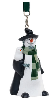 Universal Studios Harry Potter Slytherin Hogsmeade Snowman Ornament New With Tag