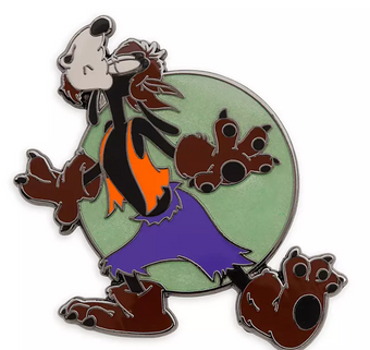 Disney Parks Happy Halloween Werewolf Goofy Pin New with Card