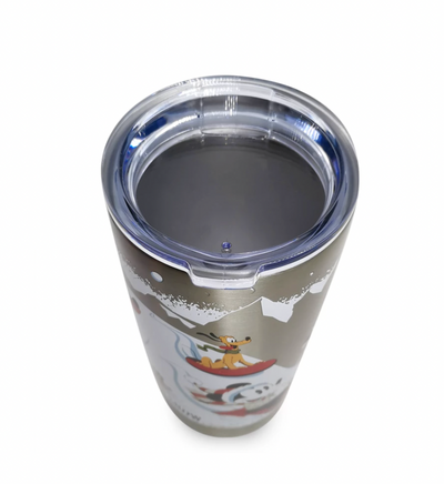 Disney Walt's Holiday Lodge Mickey Minnie Friends Stainless Steel Tumbler New