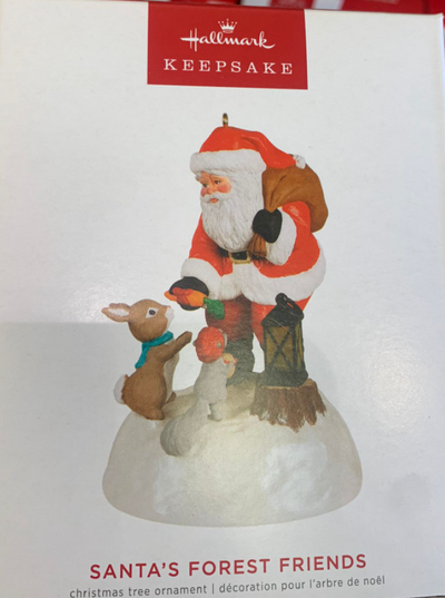 Hallmark 2022 Santa's Forest Friends Christmas Ornament New With Box