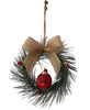 Hallmark Gretchen's Glass Cardinal Wreath Christmas Ornament New With Tag