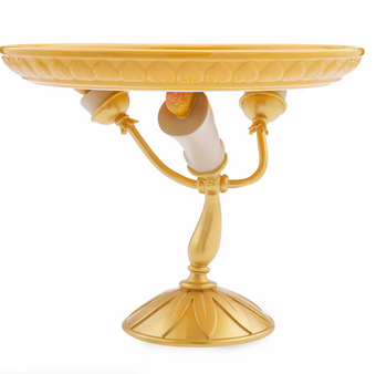 Disney Beauty and the Beast Lumiere Deluxe Serving Platter Cake Stand New