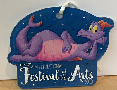 Disney Epcot Festival of Arts 2023 Figment Acrylic Christmas Ornament New w Tag