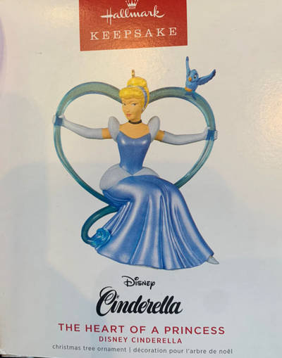 Hallmark 2022 Disney Cinderella Heart Princess Christmas Ornament New With Box