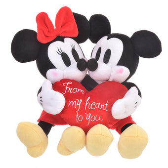 Disney Store Japan Mickey Minnie From my Heart to You Valentine Plush New Tags