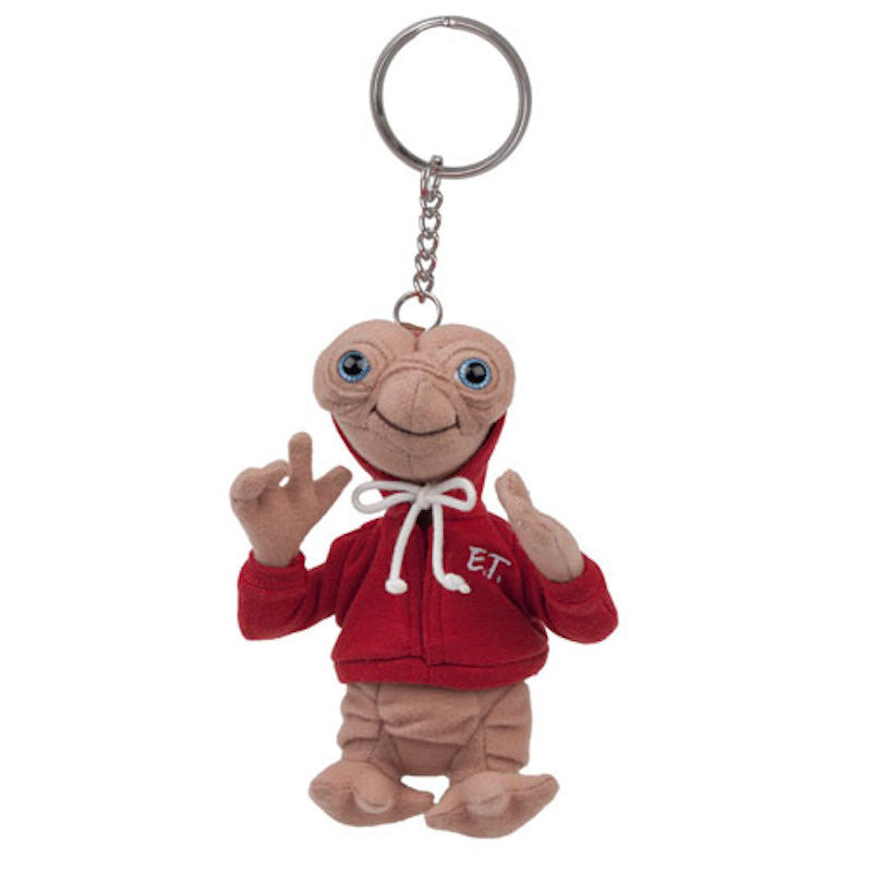 Universal Studios Extra Terrestrial E.T. Red Hoodie 6" Plush Keychain New w Tags