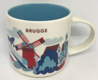 Starbucks You Are Here Collection Belgium Brugge Ceramic Coffee Mug New W Box