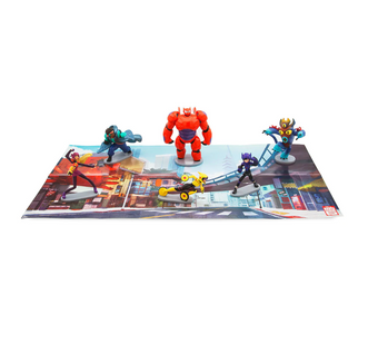 Disney Store Big Hero 6 Fold-up Illustrated Play Mat Play Set New with Box