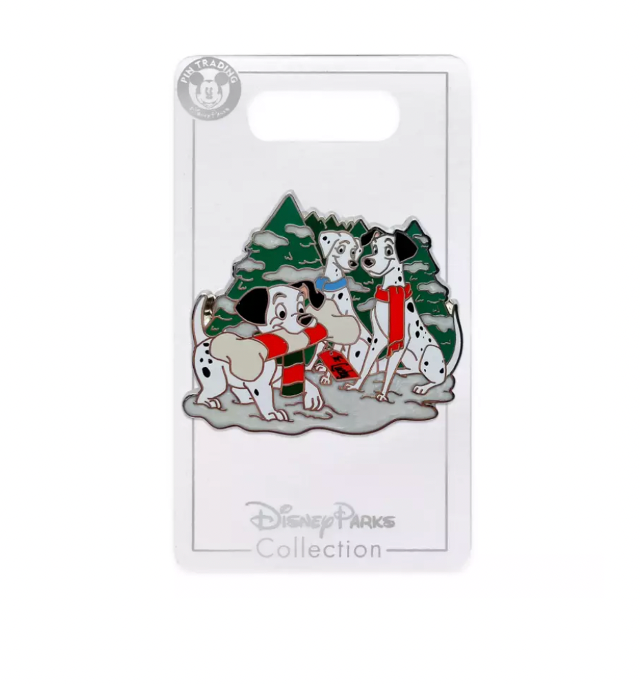 Disney Christmas 2021 101 Dalmatians Holiday Pin New with Card