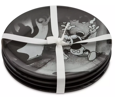 Disney The Skeleton Dance and The Haunted House Plate Set 4-Pc. New